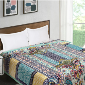 Teal Double layered Double Bed Blanket (Copy)